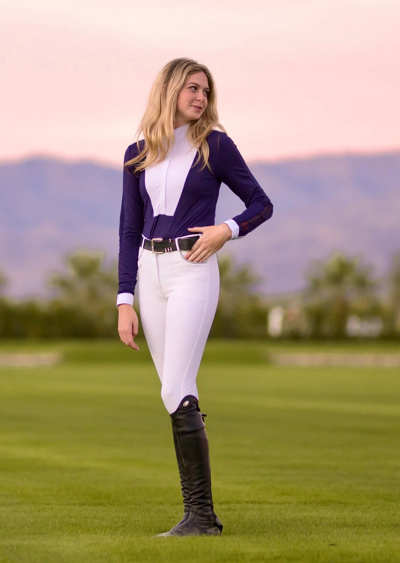 HARCOUR トップス Cassi Womens Long Sleeve Competition Shirt – Harcour USA