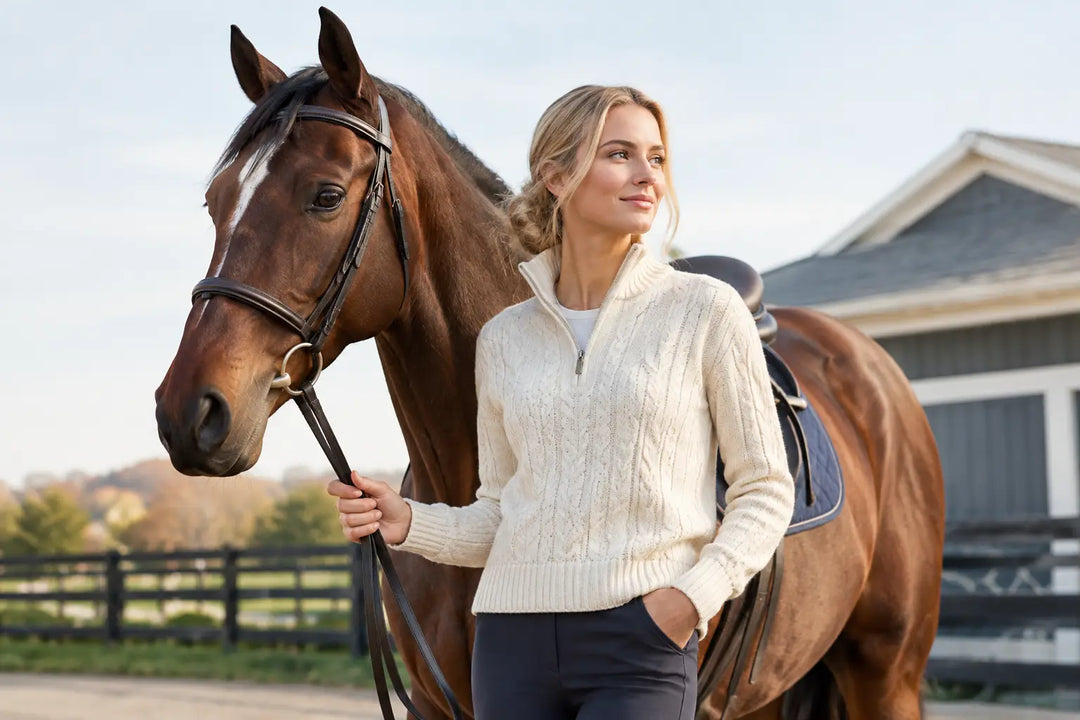 Equestrian Lifestyle Sweaters, Styled with Ease