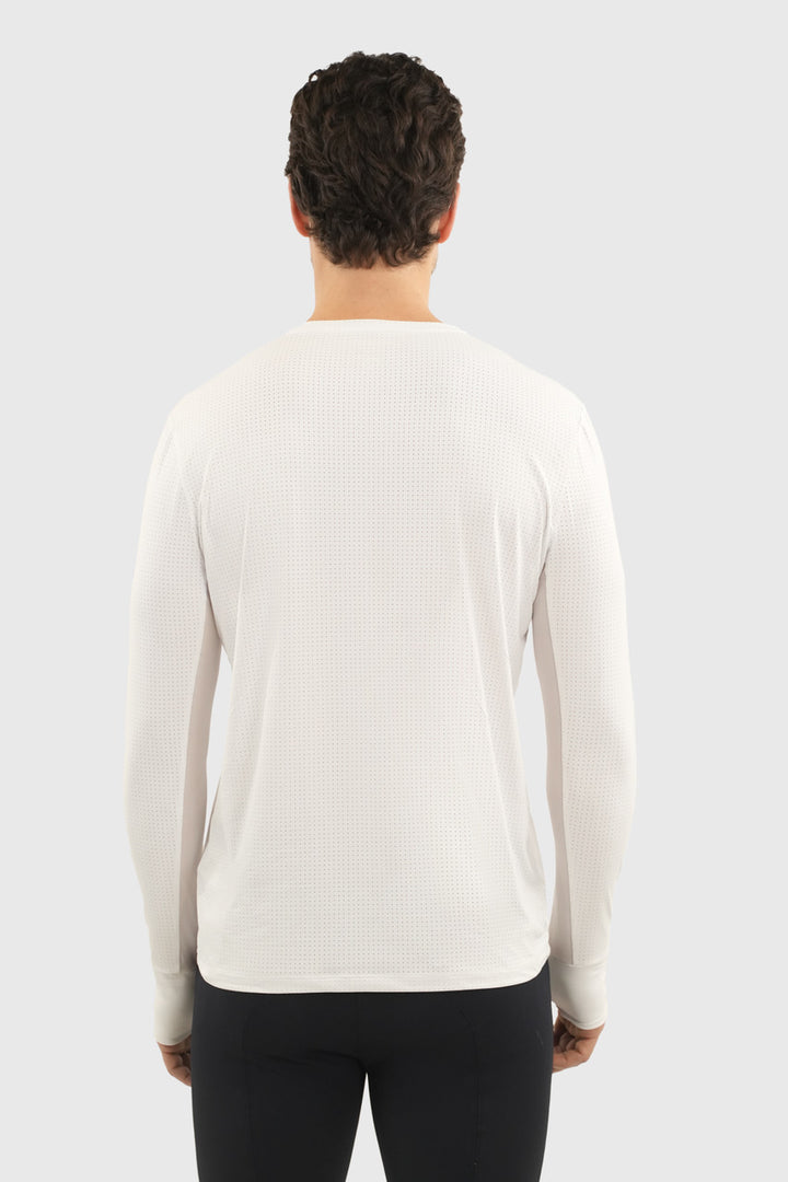 Bluveo Mens Long Sleeve Crew Neck Exercise Shirt