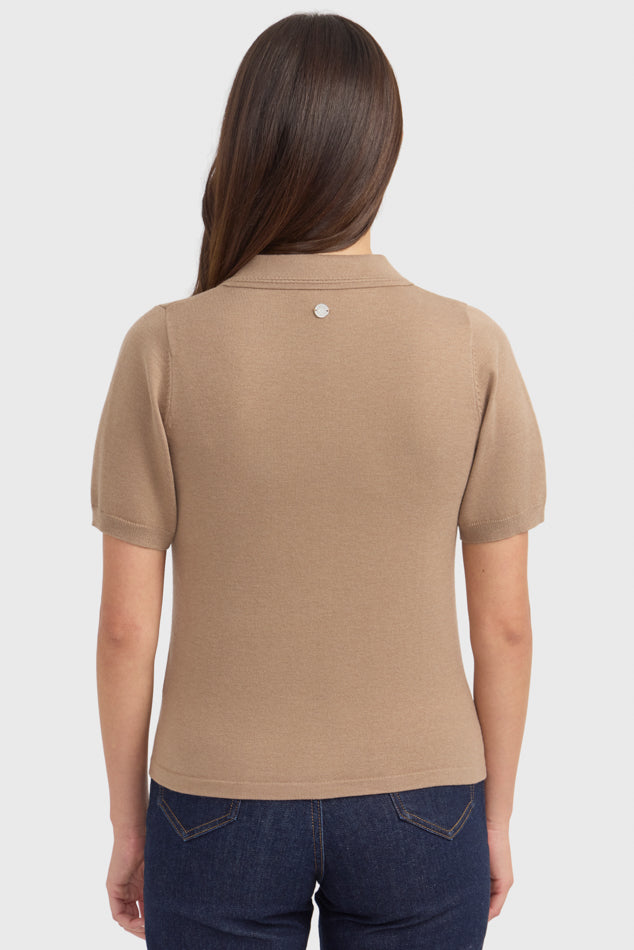 Cherry Women's Short Sleeve Polo Harcour USA