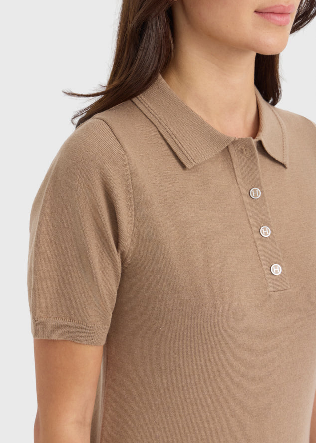 Cherry Women's Short Sleeve Polo Harcour USA