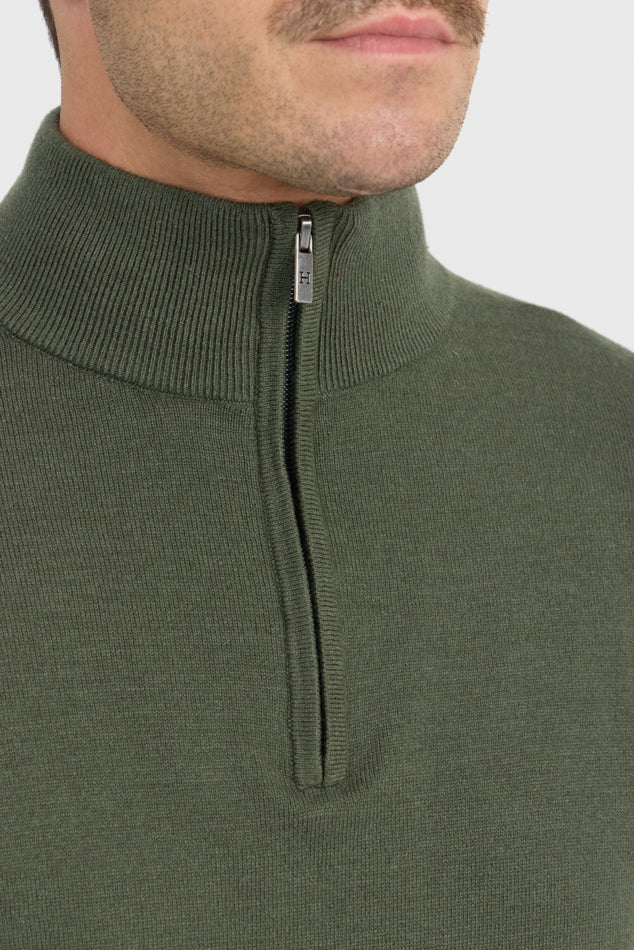 Parmo Unisex Pullover 1/4 Zip Sweater Harcour USA