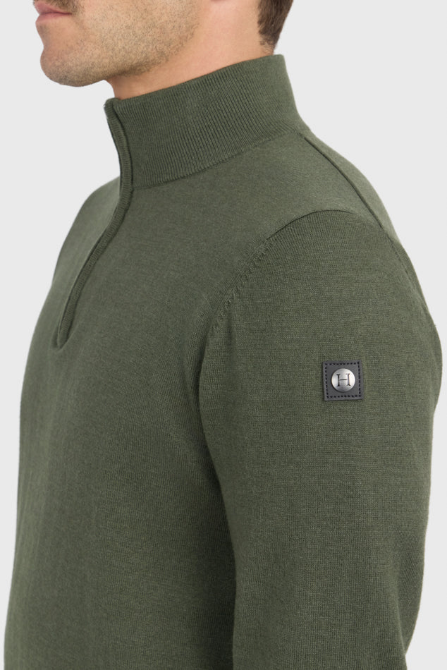 Parmo Unisex Pullover 1/4 Zip Sweater Harcour USA